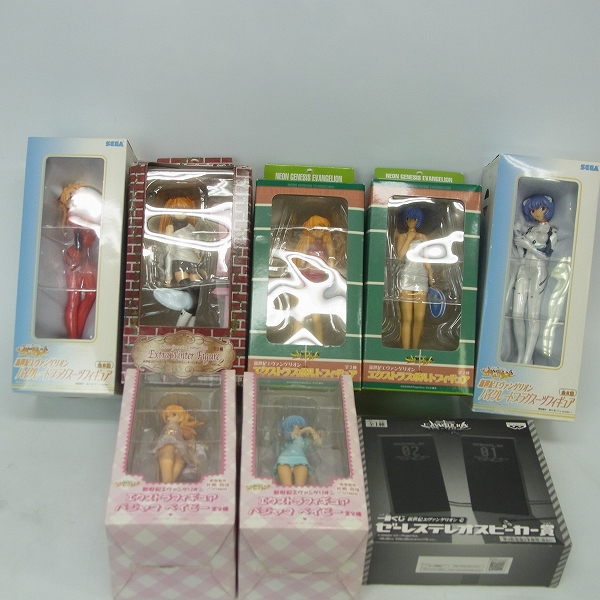 実際に弊社で買取させて頂いた【未開封含む】エヴァンゲリオン プライズフィギュア8点セット SEGA/BANPRESTO EVA