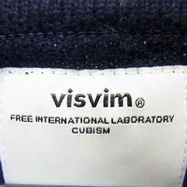 実際に弊社で買取させて頂いたvisvim/ビズビム エルボーパッチ付 ウールニットセーター/1の画像 2枚目