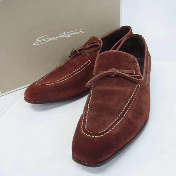 実際に弊社で買取させて頂いたSANTONI/サントーニ スエード スリッポン 8399/7