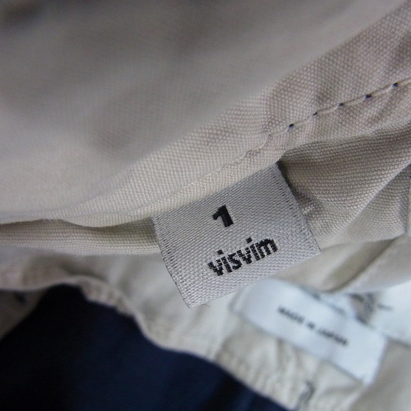 実際に弊社で買取させて頂いたvisvim/ビズビム SLIM CHINO (GIZA)/チノパン ネイビー/1の画像 4枚目