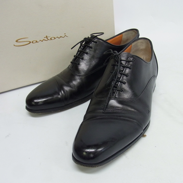 実際に弊社で買取させて頂いたSantoni/サントーニ CLASSICLINE/クラシックライン 変形キャップ レザーシューズ 12985/8