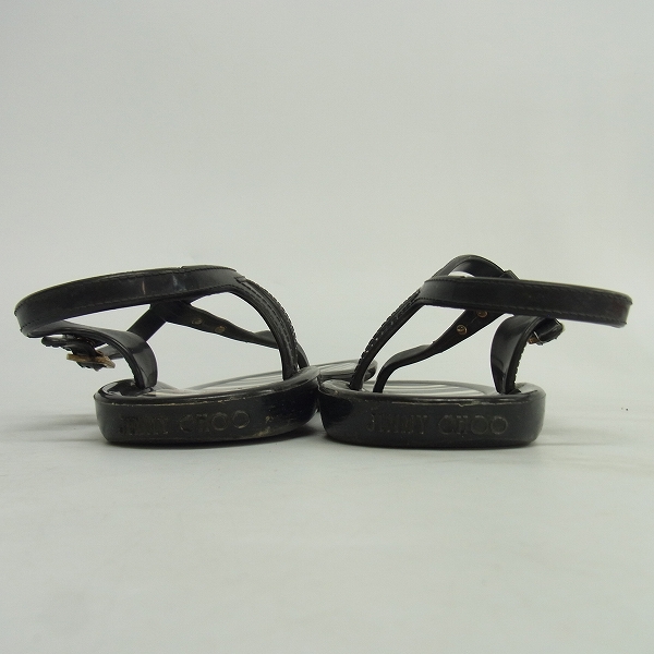 実際に弊社で買取させて頂いたJIMMY CHOO/ジミーチュウ ラバートングサンダル/38の画像 1枚目