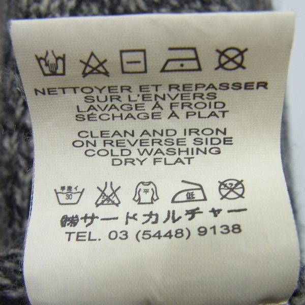 実際に弊社で買取させて頂いたGIVENCHY/ジバンシィ  グラフィックプリント レザー切替 アーガイル柄 ニット 13W 7817 633/Mの画像 4枚目