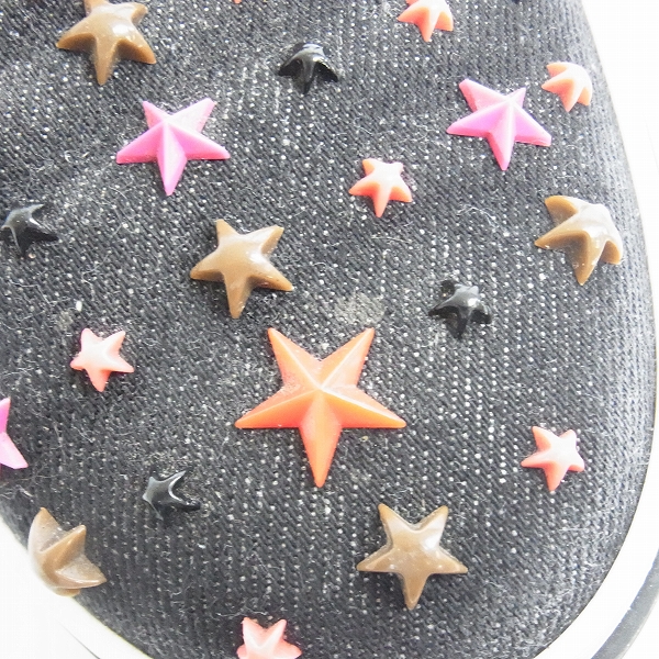 実際に弊社で買取させて頂いたJIMMY CHOO/ジミーチュウ スタッズ付スリッポンシューズ 黒赤/41の画像 6枚目