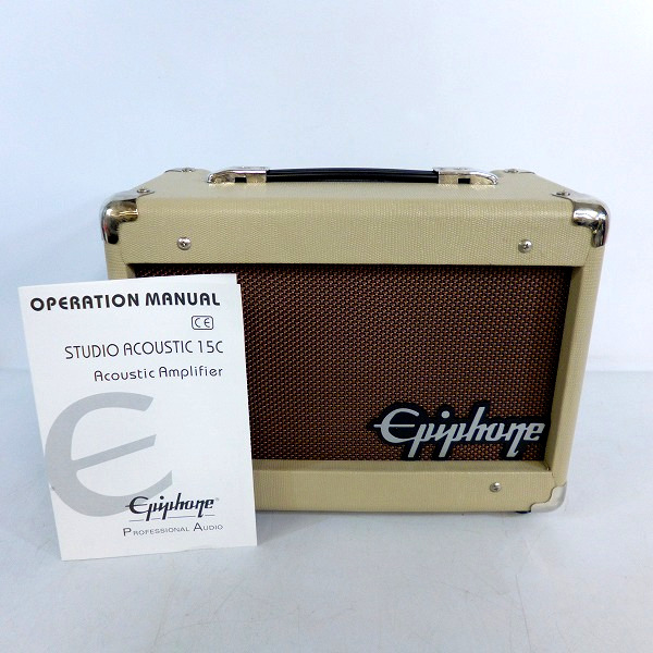 実際に弊社で買取させて頂いた【動作確認済 未使用品】Epiphone/エピフォン アコースティックギター コンボアンプ Studio Acoustic 15C 