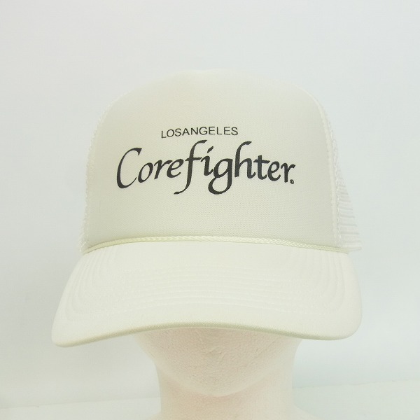 実際に弊社で買取させて頂いたCOREFIGHTER/コアファイター LOSANGELS Corefighter プリント メッシュキャップホワイトの画像 1枚目