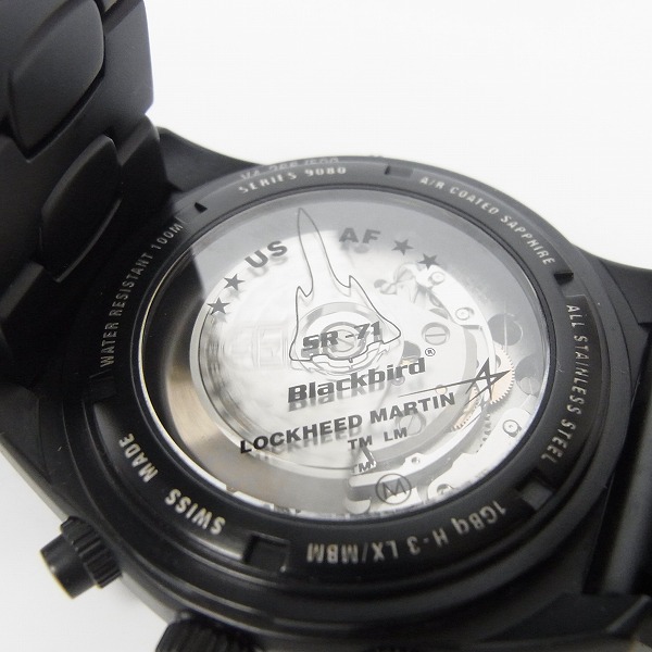 実際に弊社で買取させて頂いたLUMINOX/ルミノックス SR-71 ブラックバード 9080 SERIES 腕時計/自動巻き 9086Blackoutの画像 3枚目