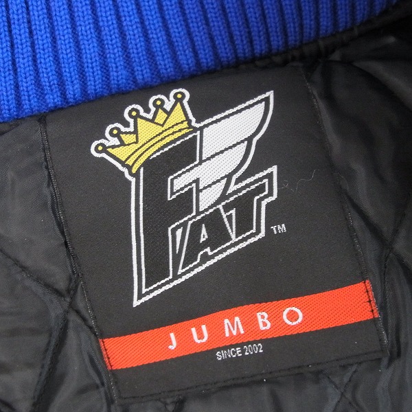 実際に弊社で買取させて頂いたFAT/エフエーティー 袖レザースタジャン/ウールスタジアムジャンパー/JUMBOの画像 2枚目