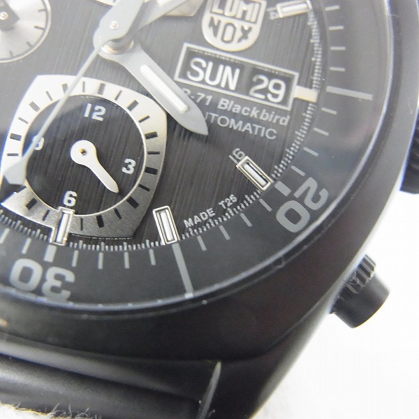 実際に弊社で買取させて頂いたLUMINOX/ルミノックス SR-71 ブラックバード 9080 SERIES 腕時計/自動巻き 9086Blackoutの画像 6枚目