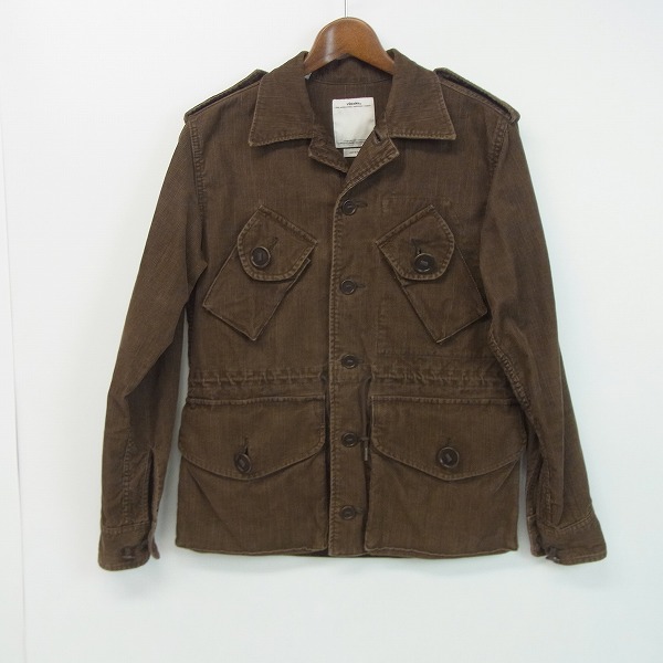 実際に弊社で買取させて頂いたvisvim/ビズビム CAF COMBAT JKT/カフコンバットジャケット ミリタリー/コーデュロイ 0113105013027/1 