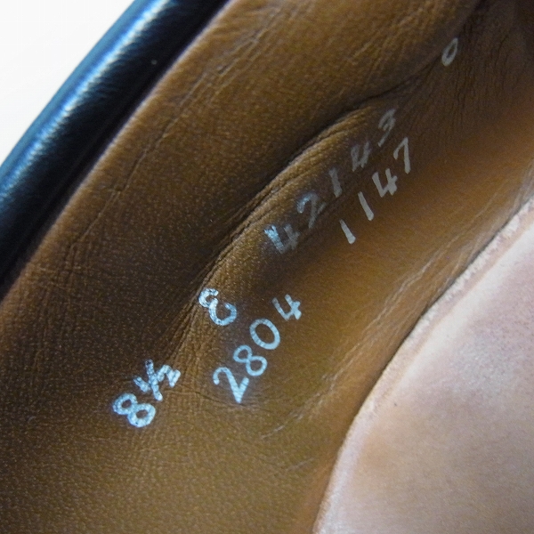 実際に弊社で買取させて頂いたAllen Edmonds/アレンエドモンズ コイン/ペニーローファー ブラック 2804/8.5の画像 5枚目