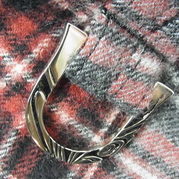 実際に弊社で買取させて頂いた【未使用】kiryuyrik/キリュウキリュウ Needle Punch Check Pleats Bum Flap Pants/ワイドショーツ KP-HP37-104/Sの画像 8枚目
