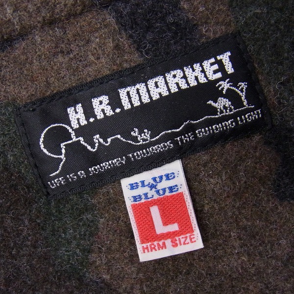 実際に弊社で買取させて頂いたBLUEBLUE/ブルーブルー /ハリウッドランチマーケット モッズコート 裏地迷彩/カモフラ Lの画像 2枚目