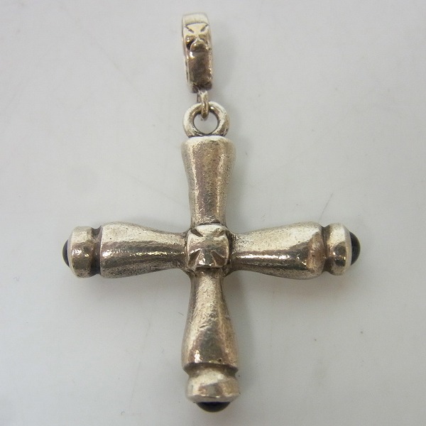 実際に弊社で買取させて頂いたLoree Rodkin/ローリーロドキン チューブクロスペンダント w/ストーンの画像 1枚目