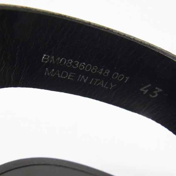 実際に弊社で買取させて頂いたGIVENCHY/ジバンシィ レザー サンダル ブラック 2017SS BM08360848/43の画像 5枚目