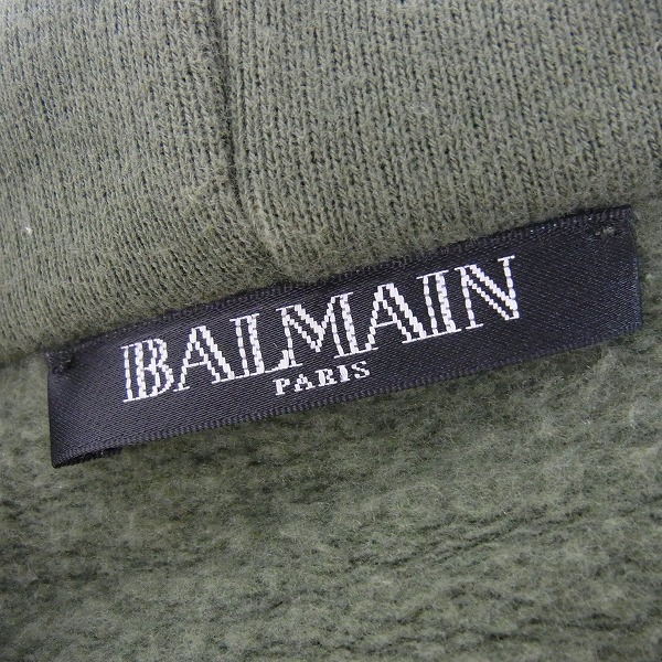 実際に弊社で買取させて頂いたBALMAIN/バルマン サイドジップ プルオーバーパーカー/Mの画像 2枚目