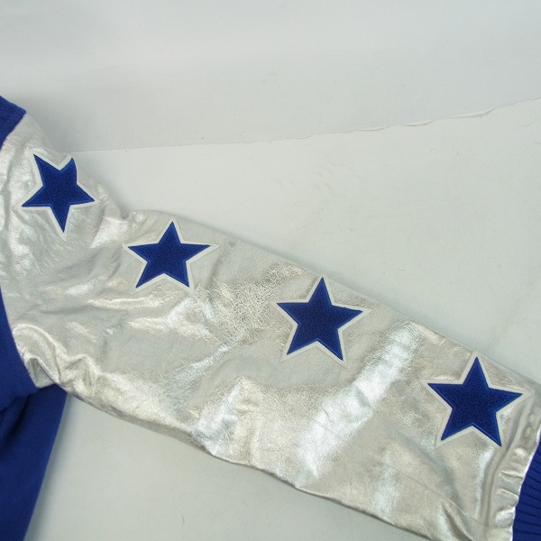 実際に弊社で買取させて頂いたFAT/エフエーティー 袖レザースタジャン/ウールスタジアムジャンパー/JUMBOの画像 4枚目