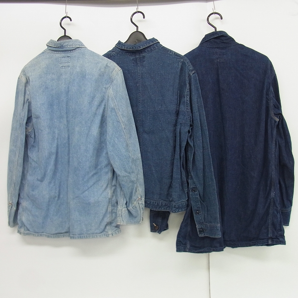 実際に弊社で買取させて頂いたBLUE BLUE/ブルーブルー デニム ボタン/ジップ ジャケット 2点セットの画像 1枚目