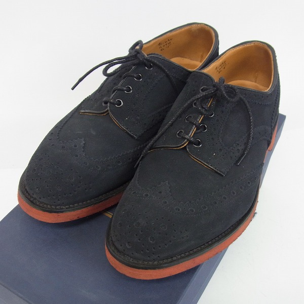 実際に弊社で買取させて頂いたTricker's/トリッカーズ スウェード ウイングチップ シューズ M6973/8.5