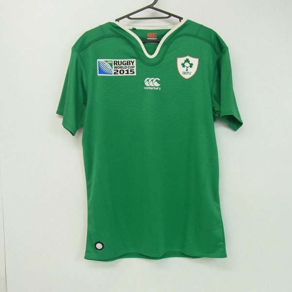実際に弊社で買取させて頂いたカンタベリー 2015 ラグビーW杯 アイルランド代表 ホームジャージ/ユニフォーム/M