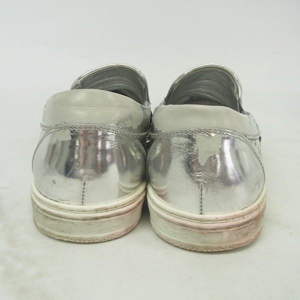 実際に弊社で買取させて頂いたJIMMY CHOO/ジミーチュウ スタースタッズ メタリックレザー スリッポン/スニーカー 41の画像 1枚目