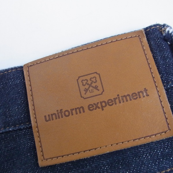 実際に弊社で買取させて頂いたunfiorm experiment/ユニフォームエクスペリメント デニムパンツ UE-000004/34の画像 3枚目