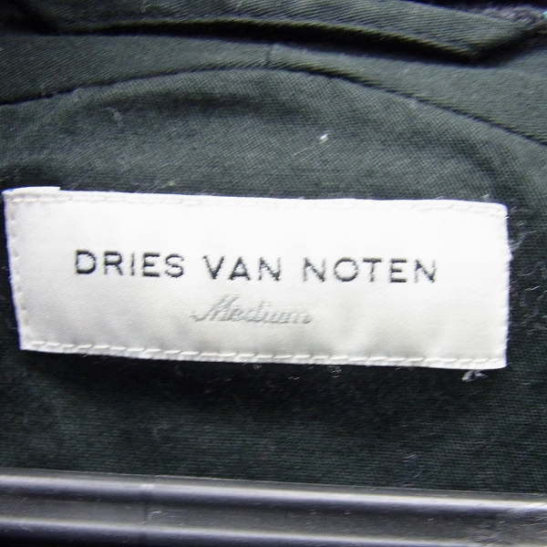 実際に弊社で買取させて頂いたDRIES VAN NOTEN/ドリスヴァンノッテン ウール紺ミリタリージャケット/Mの画像 2枚目