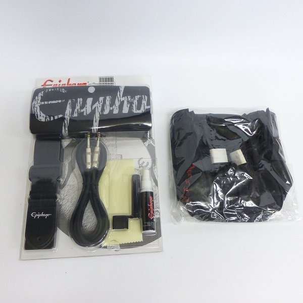 実際に弊社で買取させて頂いた★【未開封】Epiphone/エピフォン EPIPHONE GUITAR ACCESSORY KIT (ノベルティ Tシャツ etc.) ポーチ付き の画像 0枚目