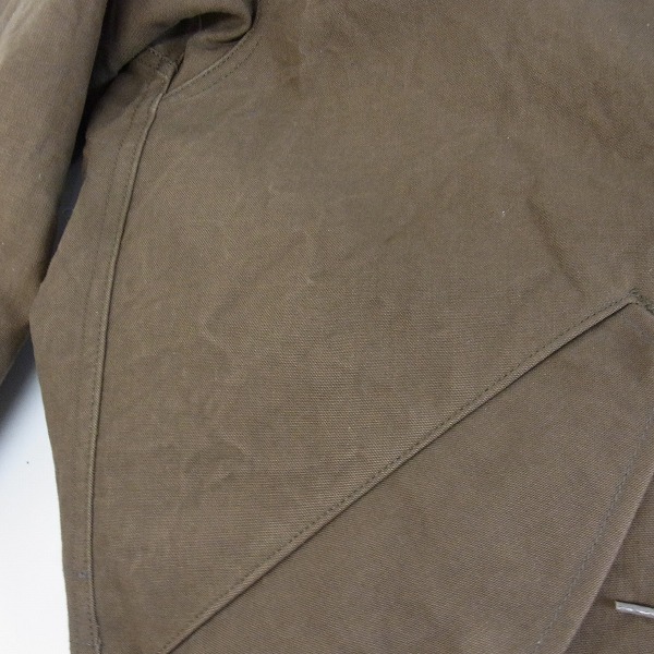 実際に弊社で買取させて頂いたBLUEBLUE/ブルーブルー /ハリウッドランチマーケット モッズコート 裏地迷彩/カモフラ Lの画像 6枚目