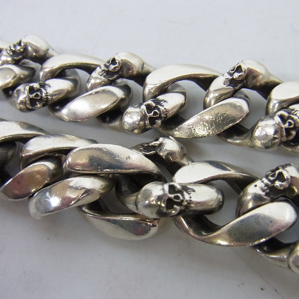 実際に弊社で買取させて頂いたSTANLEY GUESS/スタンリーゲス 2クリップ ファンシースカルリンク ウォレットチェーンの画像 2枚目