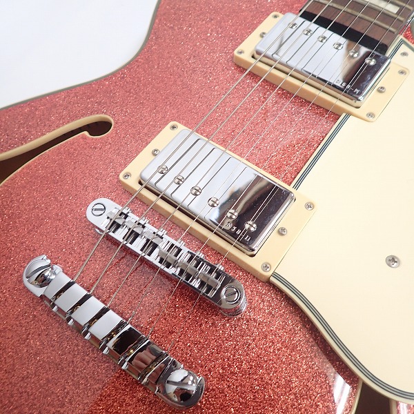 実際に弊社で買取させて頂いた★Ibanez/アイバニーズ セミアコースティックギター AM83LTD-SPP 限定カラー ソフトケース付の画像 6枚目