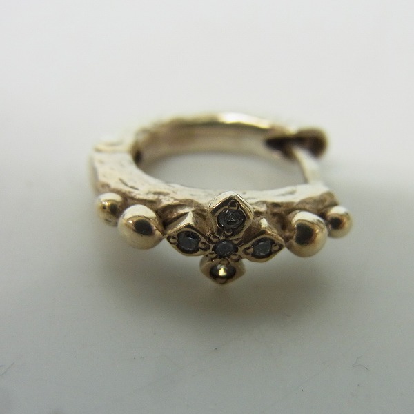 実際に弊社で買取させて頂いた【ギャラ付き】loree rodkin/ローリーロドキン プリンセスクロスフープピアス 両耳の画像 1枚目