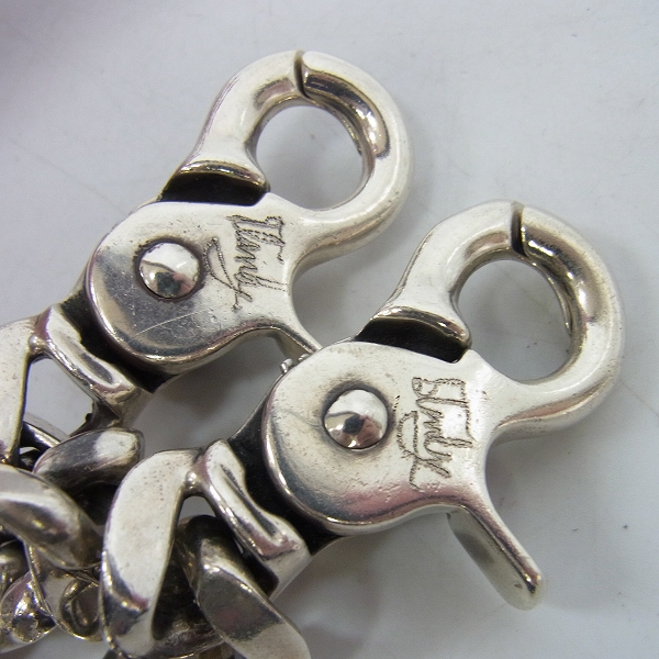 実際に弊社で買取させて頂いたSTANLEY GUESS/スタンリーゲス 2クリップ ファンシースカルリンク ウォレットチェーンの画像 1枚目