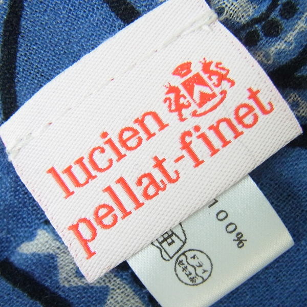 実際に弊社で買取させて頂いたlucien pellat-finet/ルシアンペラフィネ カシミヤ ペイズリー ストールの画像 3枚目