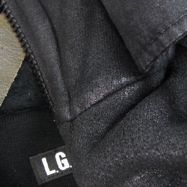 実際に弊社で買取させて頂いたLGB/ルグランブルー ラクーンファーコーティングジップアップパーカー PARKA/MID MJKU4052/1の画像 7枚目