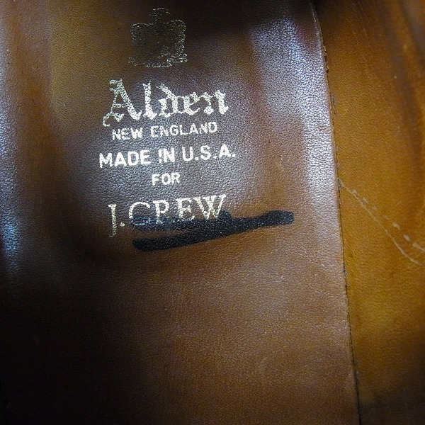 実際に弊社で買取させて頂いたALDEN/オールデン J.Crew別注 コードバン チャッカブーツ 1339/10.5Dの画像 9枚目