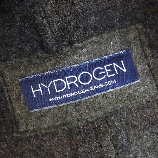 実際に弊社で買取させて頂いたHYDROGEN/ハイドロゲン イタリア製 迷彩/カモフラ柄 ウール混 Pコート 44の画像 2枚目