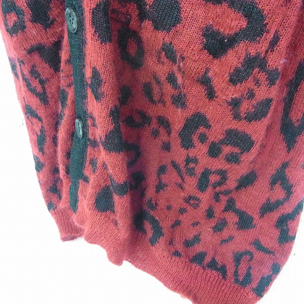 実際に弊社で買取させて頂いたRoen/ロエン レオパード柄 モヘヤニット ロングカーディガン/Mの画像 6枚目