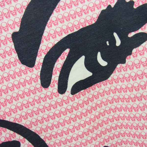 実際に弊社で買取させて頂いたlucien pellat-finet/ルシアンペラフィネ ガールプリント スカル総柄 カットソー/Tシャツ Mの画像 7枚目