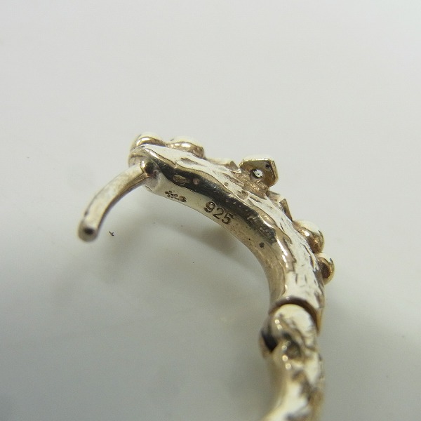 実際に弊社で買取させて頂いた【ギャラ付き】loree rodkin/ローリーロドキン プリンセスクロスフープピアス 両耳の画像 3枚目