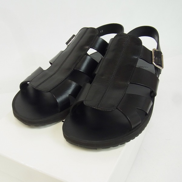 実際に弊社で買取させて頂いたGIVENCHY/ジバンシィ レザー サンダル ブラック 2017SS BM08360848/43