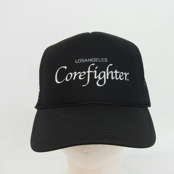 実際に弊社で買取させて頂いたCOREFIGHTER/コアファイター LOSANGELS Corefighter プリント メッシュキャップ ブラックの画像 1枚目