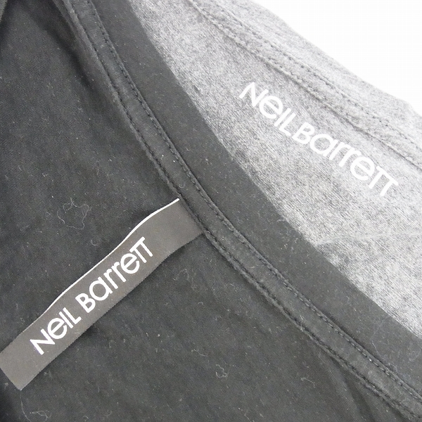 実際に弊社で買取させて頂いたNEIL BARRETT/ニールバレット カットソー 半袖/長袖シャツ/S/M 2点セットの画像 2枚目