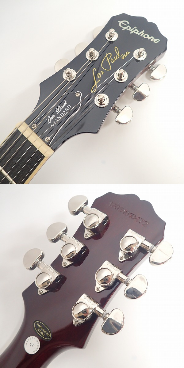 実際に弊社で買取させて頂いた★【新品同様】Epiphone/エピフォン ENS-MGCH1 Les Paul Standard Metallic Gold エレキギターの画像 1枚目