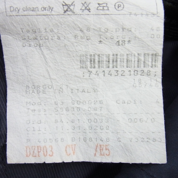 実際に弊社で買取させて頂いたGIORGIO ARMANI/ジョルジオアルマーニ BORGO 21 /イージーパンツ 48の画像 5枚目