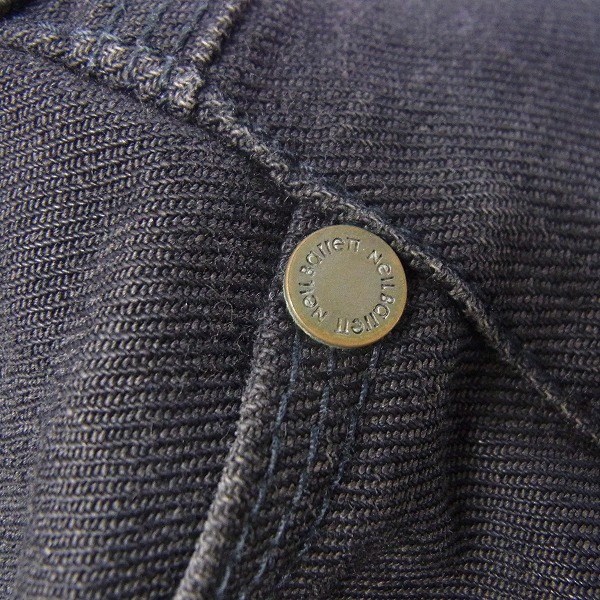 実際に弊社で買取させて頂いたNEIL BARRETT/ニールバレット レザー切り替え デニムパンツ/32の画像 8枚目