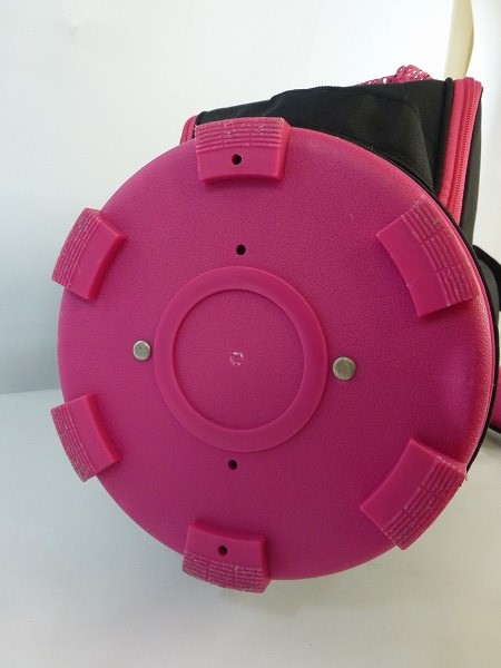 実際に弊社で買取させて頂いた★le coq sportif/ル・コック レディースキャディバッグ QQL1059 8.5型(46インチ対応) ブラック/ピンクの画像 8枚目