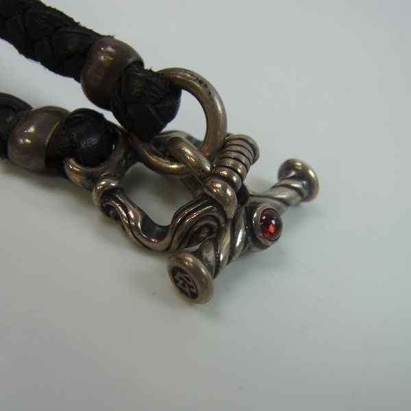 実際に弊社で買取させて頂いた【証明書】DOUBLE CROSS TRAVIS WORKER/トラヴィスワーカー 3ガーゴイル ダガー ブレイデッドレザー ネックレスの画像 6枚目