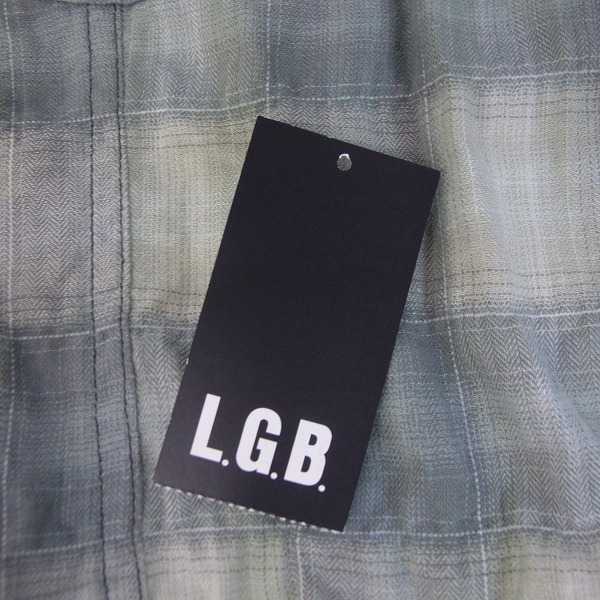 LGB/ルグランブルー SHIRT-G/PK/M 9173 チェック柄 シャツパーカー/1