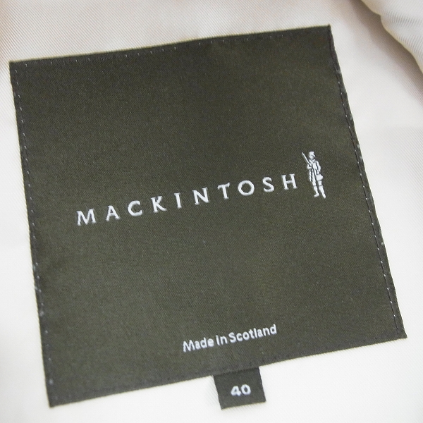 実際に弊社で買取させて頂いたMACKINTOSH/マッキントッシュ ステンカラーコート/40の画像 2枚目